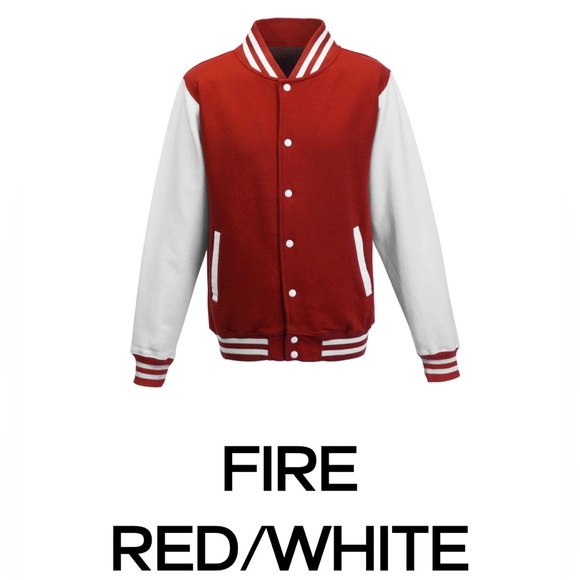 Varsity College Bomber Jacket Coat Sweater Retro Sport Gym Collegiate Athletic M - Picture 13 of 15